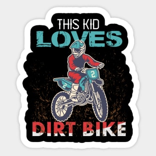 Youth Motorcross, Boys Dirt Bike Sticker